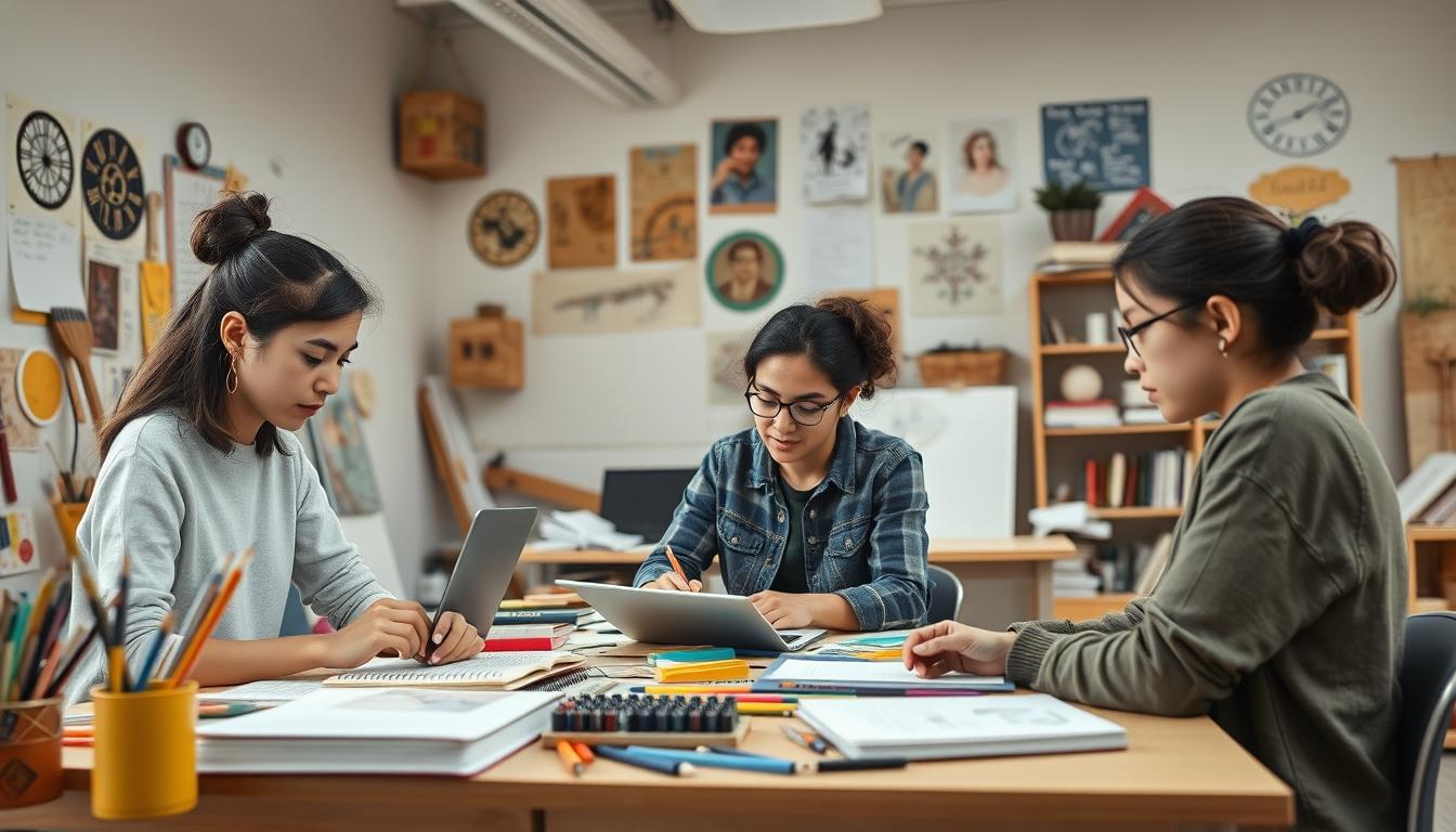 Students and educational resources in a modern learning environment