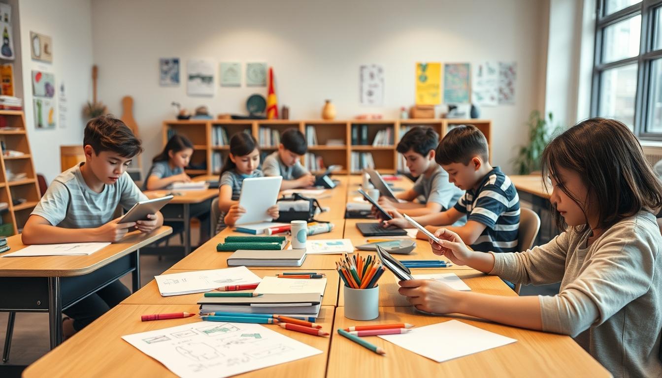 Modern university campus for students